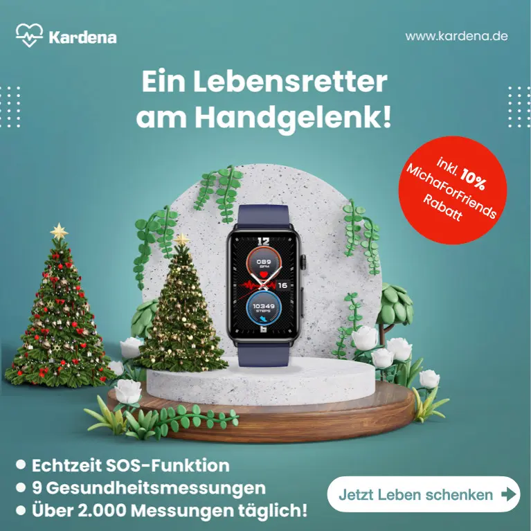 Kardena - Mit der SOS-Funktion in der Smartwatch Leben schenken!